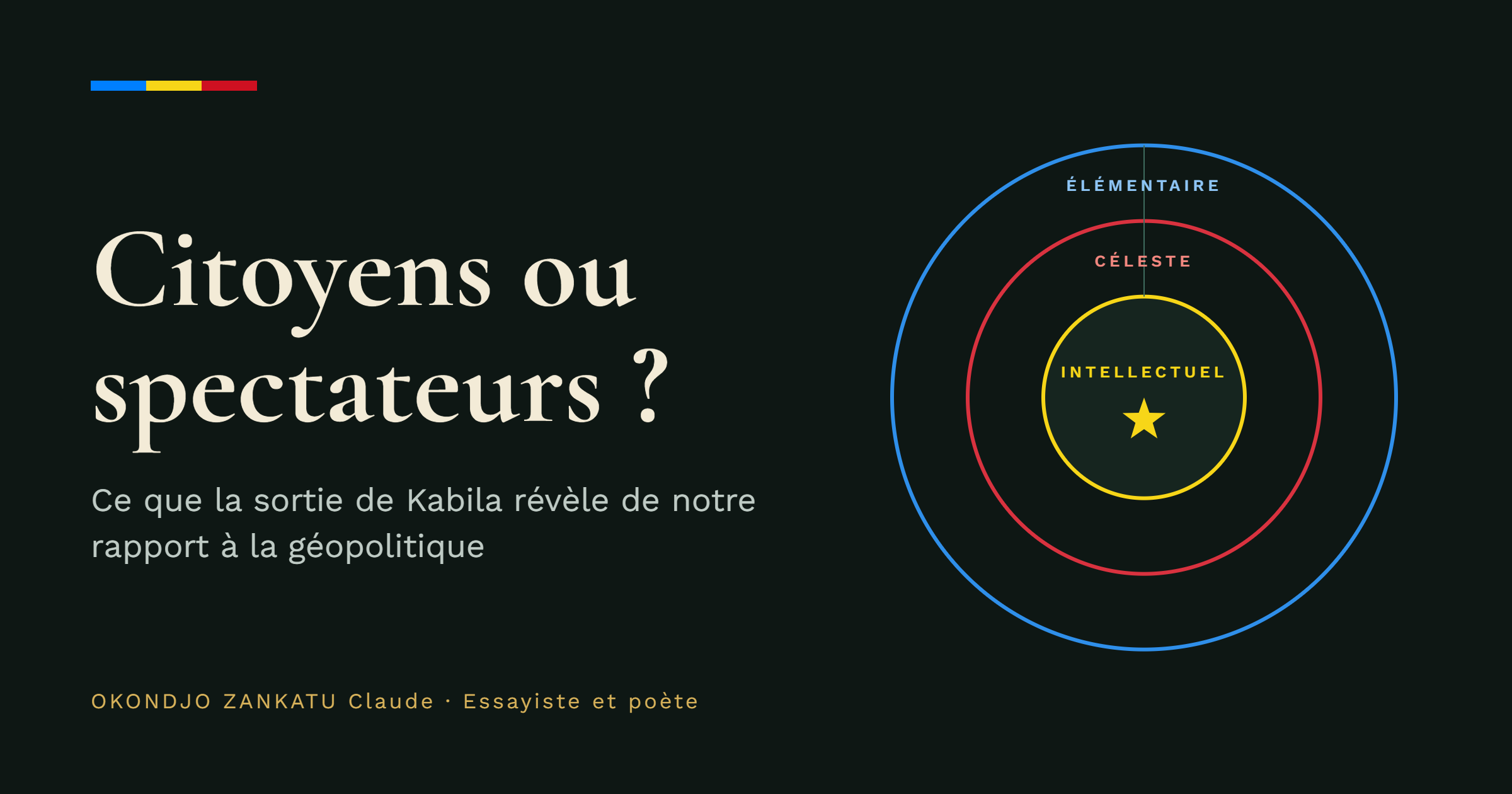 CITOYENS OU SPECTATEURS ? CE QUE LA SORTIE DE KABILA REVELE DE NOTRE RAPPORT A LA GEOPOLITIQUE